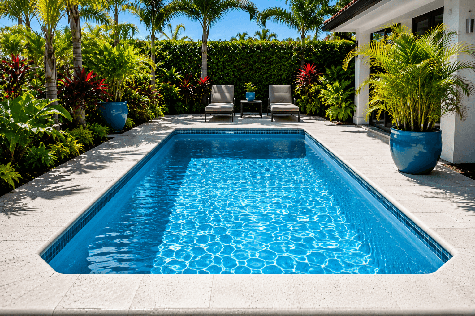 Crystal clear pool South Florida